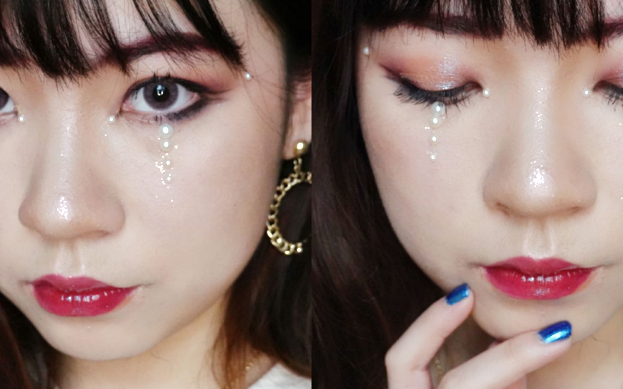 【nozomi】cube南韩女团眼妆放大术 | 人鱼珍珠落泪 | 眼睑下至简单