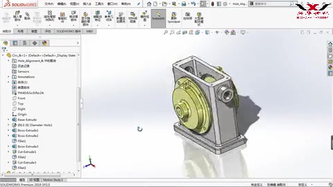 使用SOLIDWORKS检查零件孔是否对齐哔哩哔哩bilibili