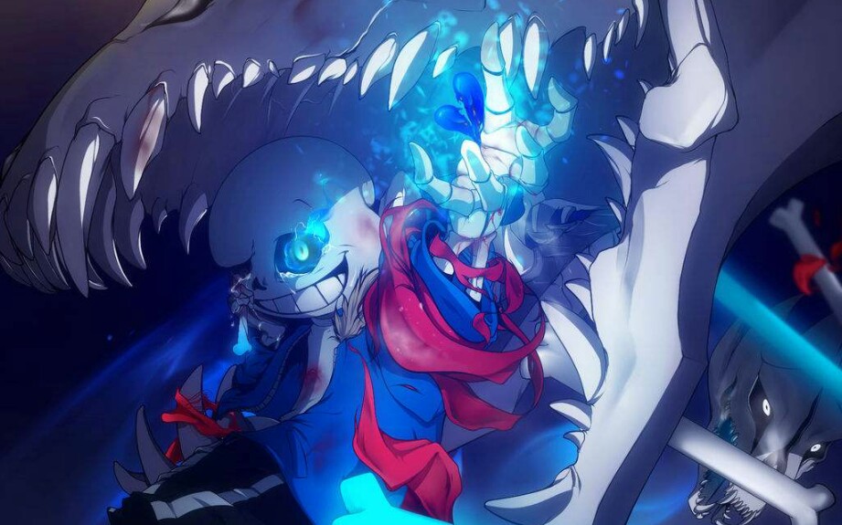 传说之下骨头传说梦魇不需要技术的打法像我们这种手残党最喜欢了bgm