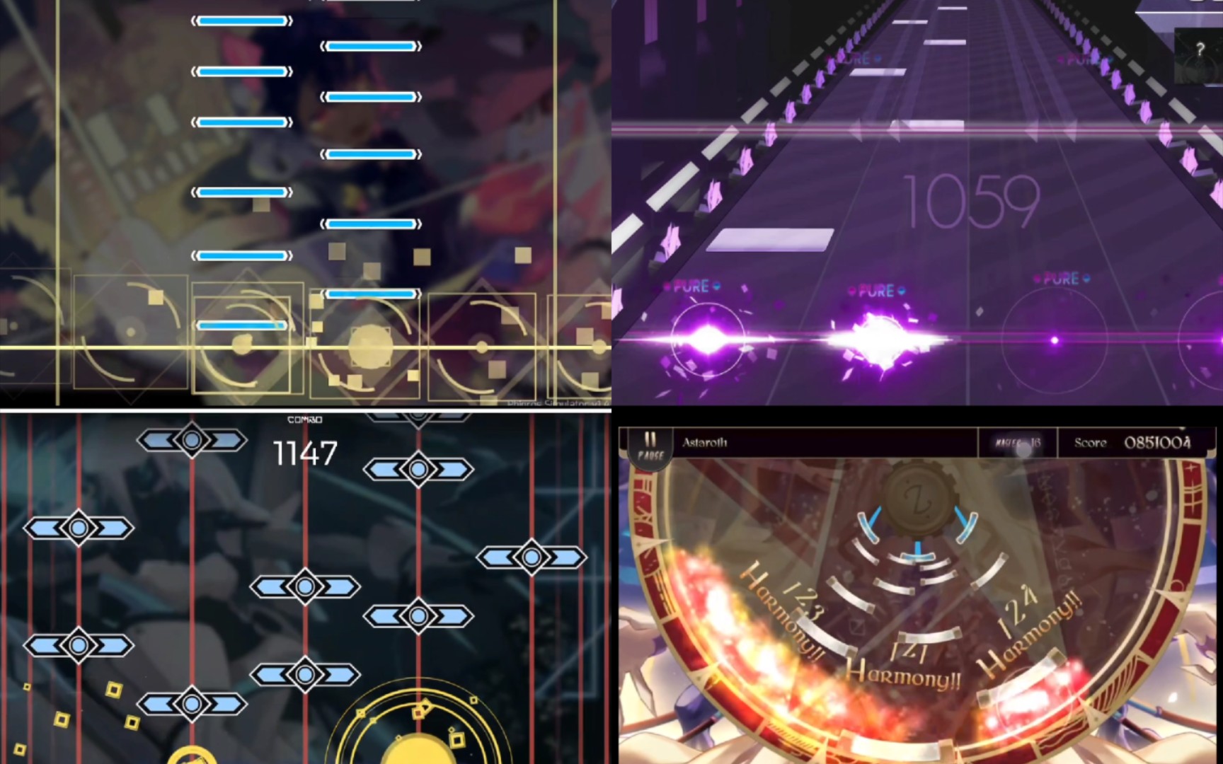 当你把各大音游的高bpm交互统计起来时