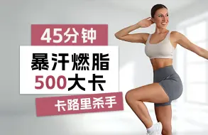 Descargar video: 【Eleni Fit】超强燃脂！45分钟HIIT燃烧500卡路里,无重复,超级出汗！