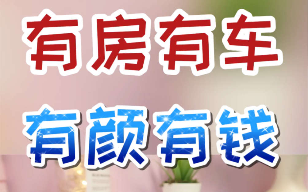 有房有车 有颜有钱