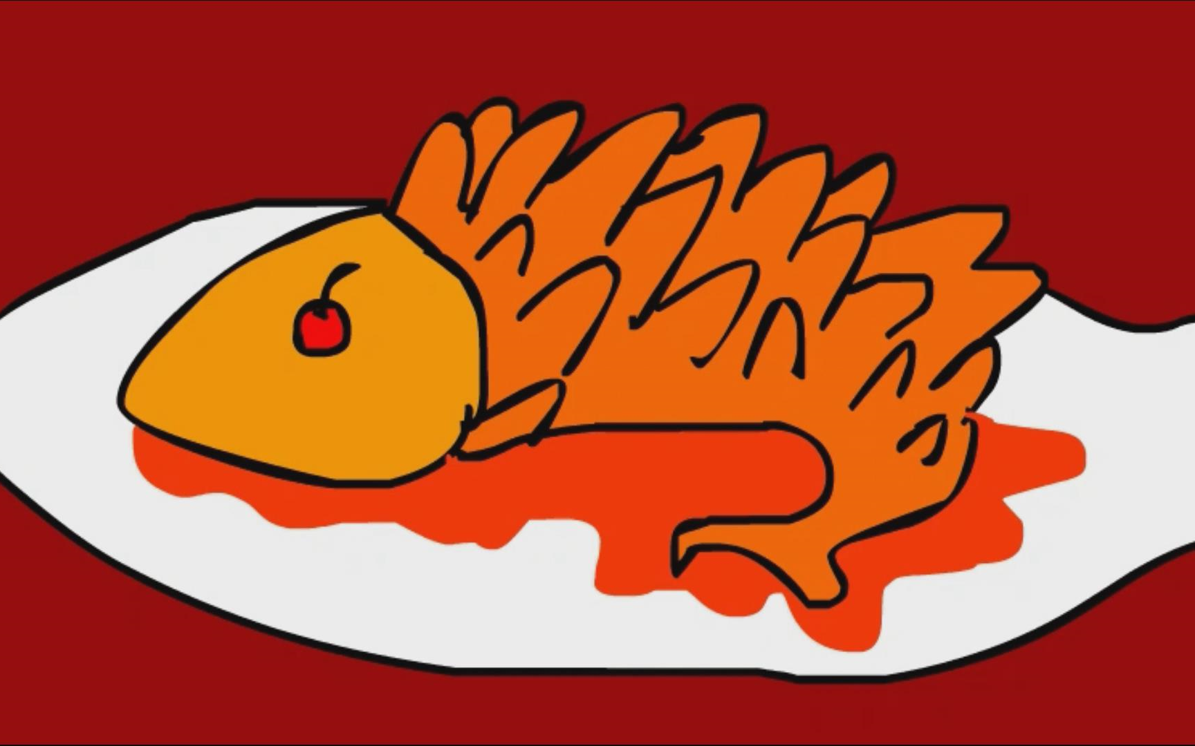 恐怖动画:松鼠桂鱼