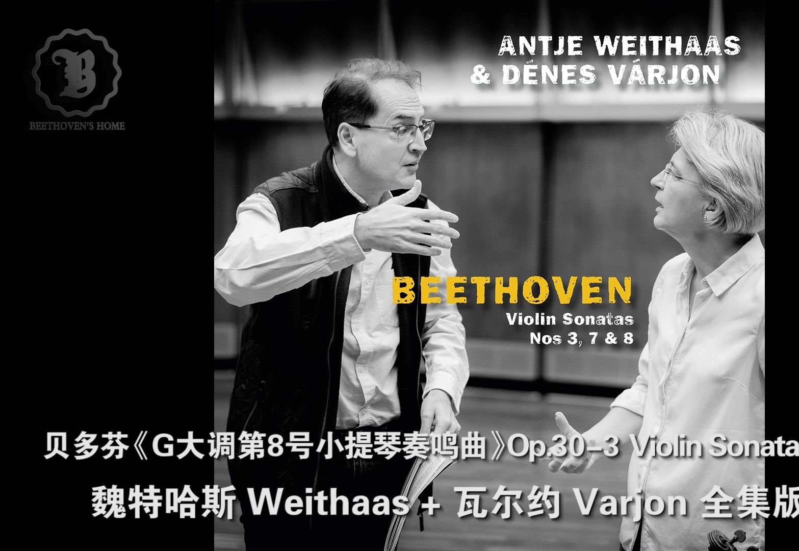 30-3《g大调第8号小提琴奏鸣曲》魏特哈斯 瓦尔约 全集版 beethoven