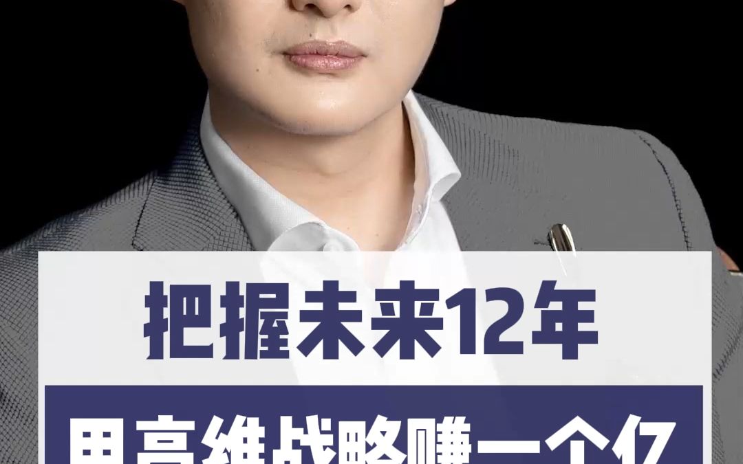 把握未来12年,用高维战略赚一个亿!哔哩哔哩bilibili