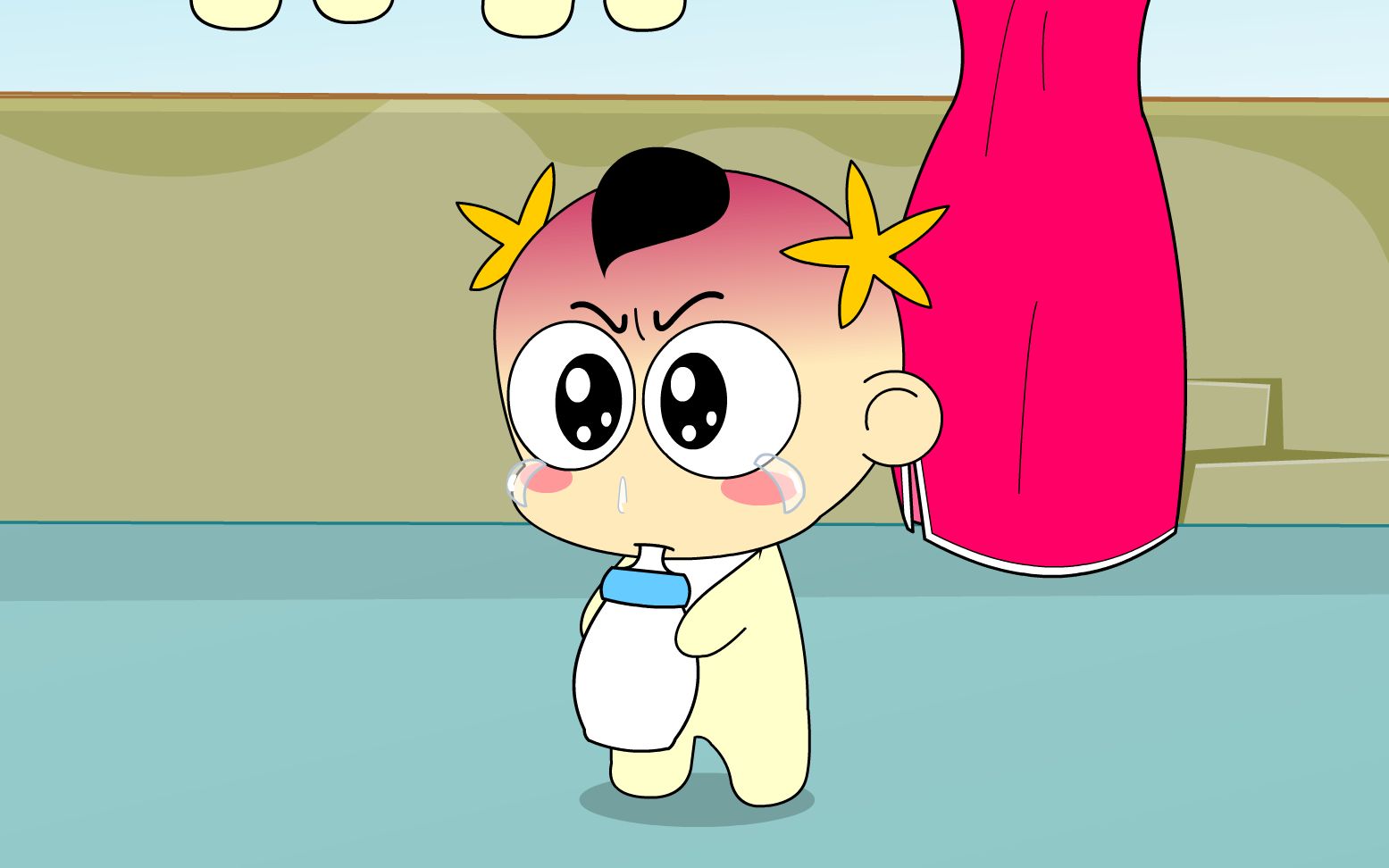 奶瓶小星:大小衣服,搞笑动画短片