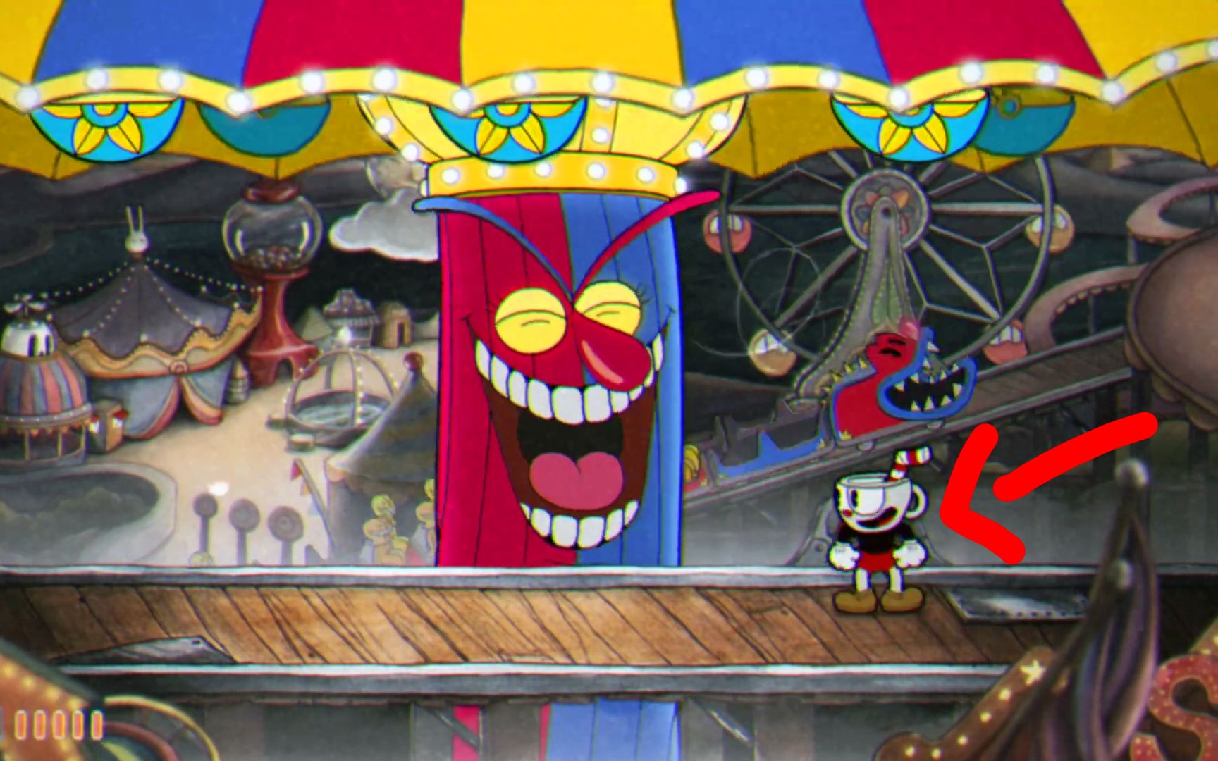 茶杯头在嘉年华骚乱中大战小丑贝比09