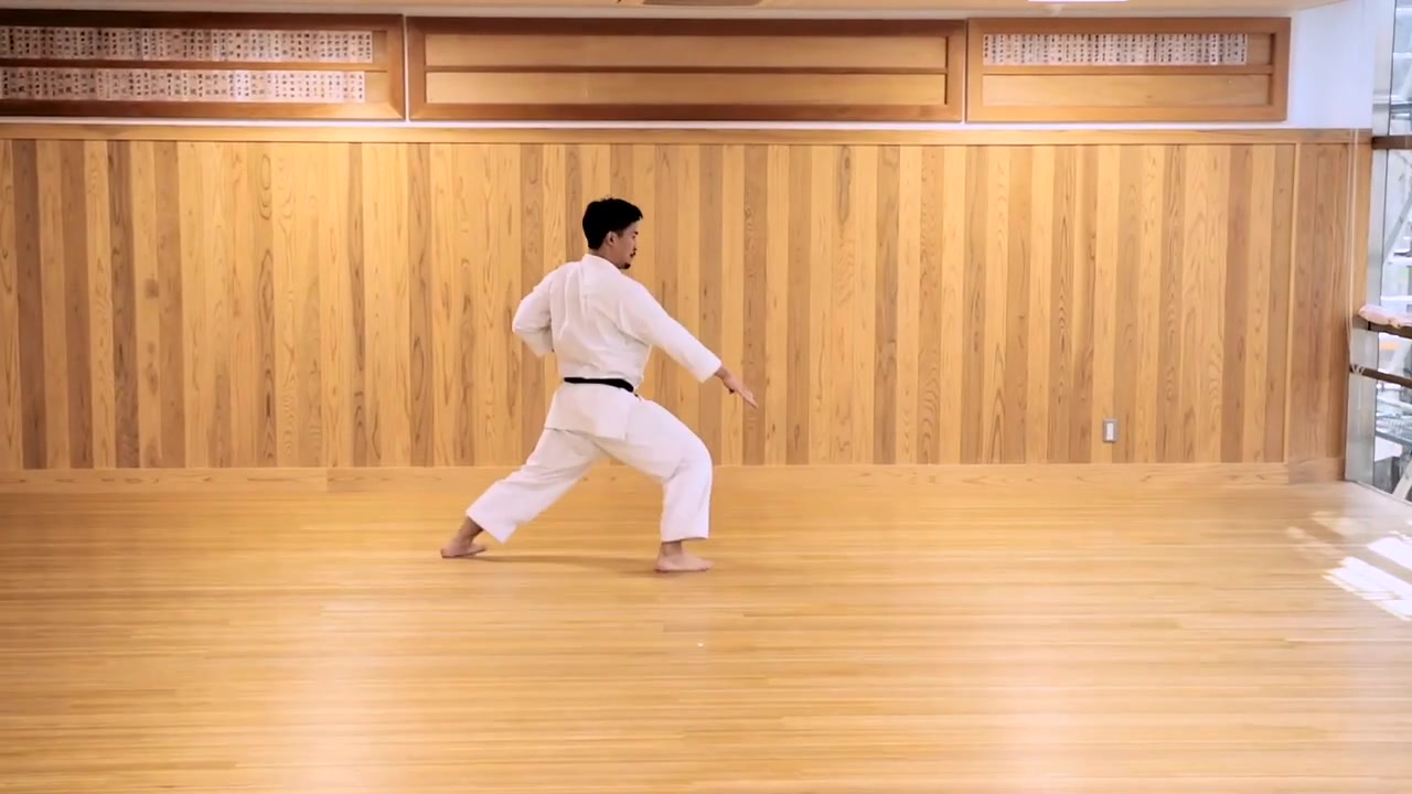 松涛馆流空手道-古典型-鹤翼三段