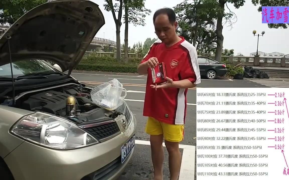 20180603汽车空调加雪种教程哔哩哔哩bilibili