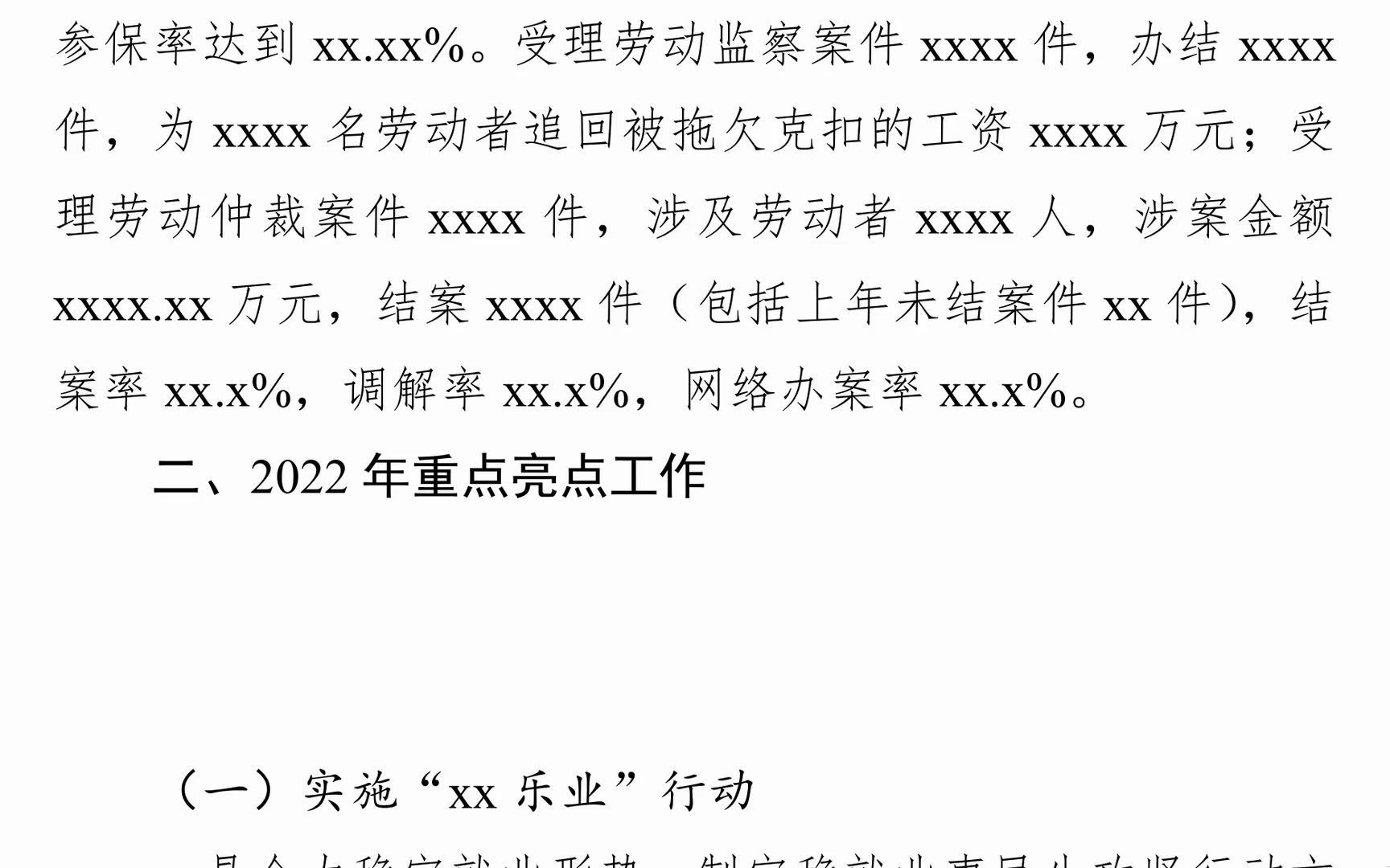 (4篇)人社局2022年工作总结和2023年工作思路汇编