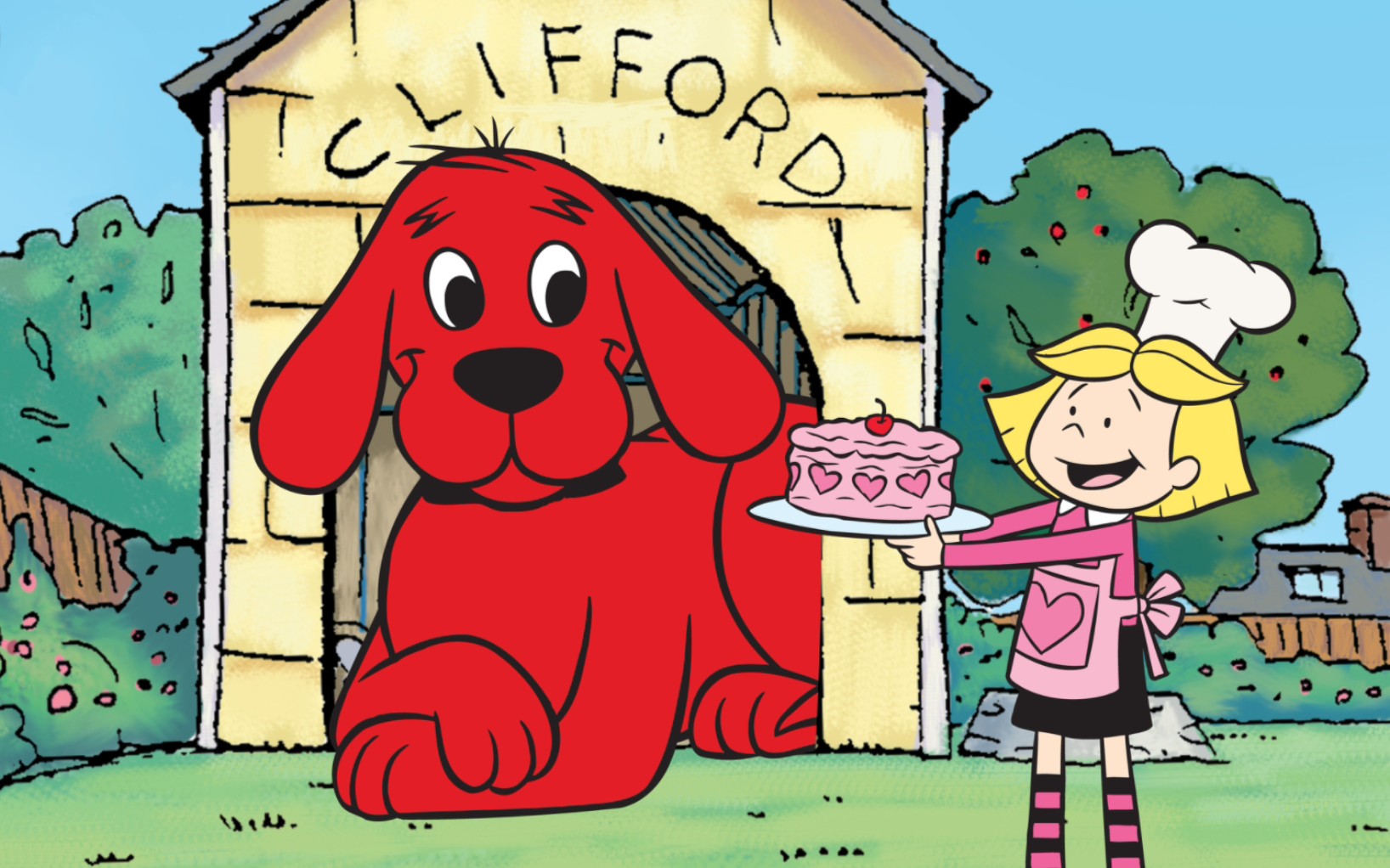 [图]【英文睡前故事·中文字幕】Clifford The Big Red Dog | 大红狗Clifford | 英文童话故事/英文睡前故事/有声绘本/儿时经典