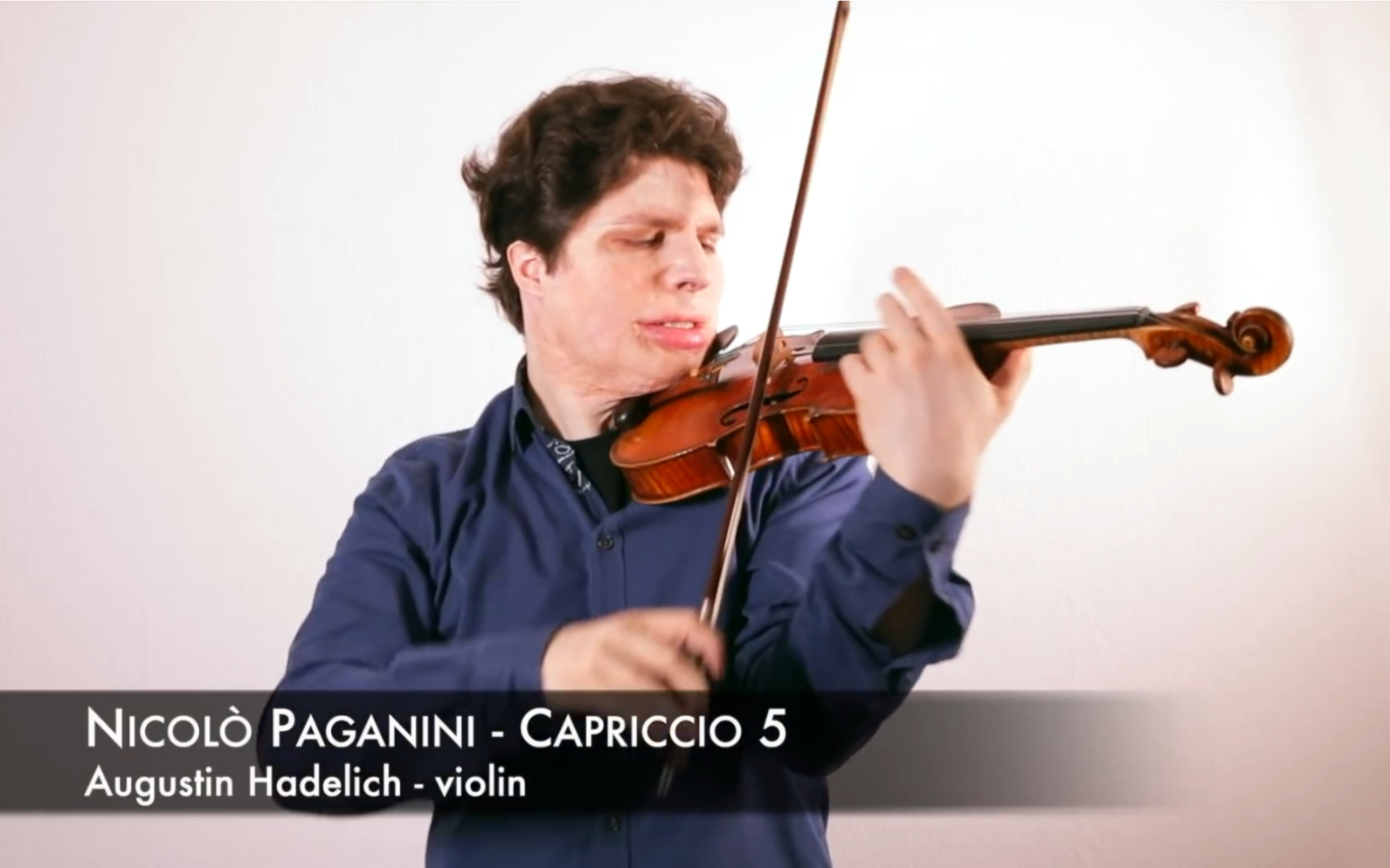 [图]奥古斯丁 & 帕格尼尼随想曲No.5 原版弓法! - 小提琴 Augustin Hadelich-Paganini Caprice no.5 original