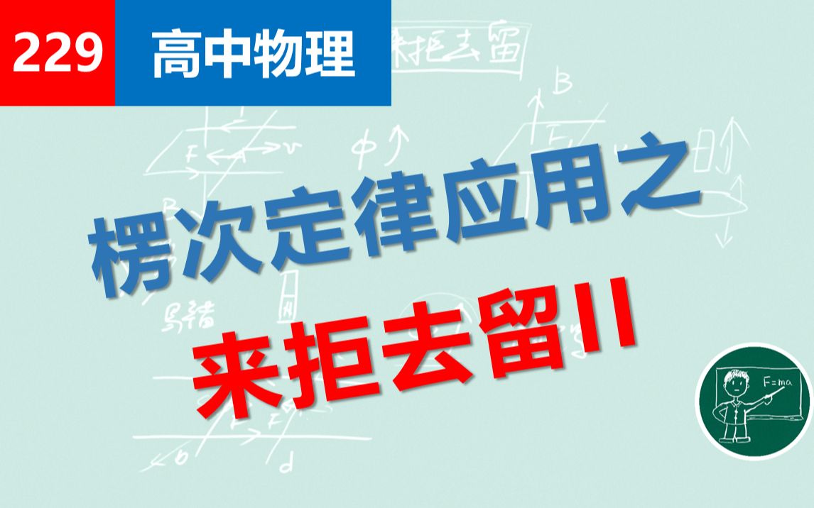高中物理258楞次定律之来拒去留ii