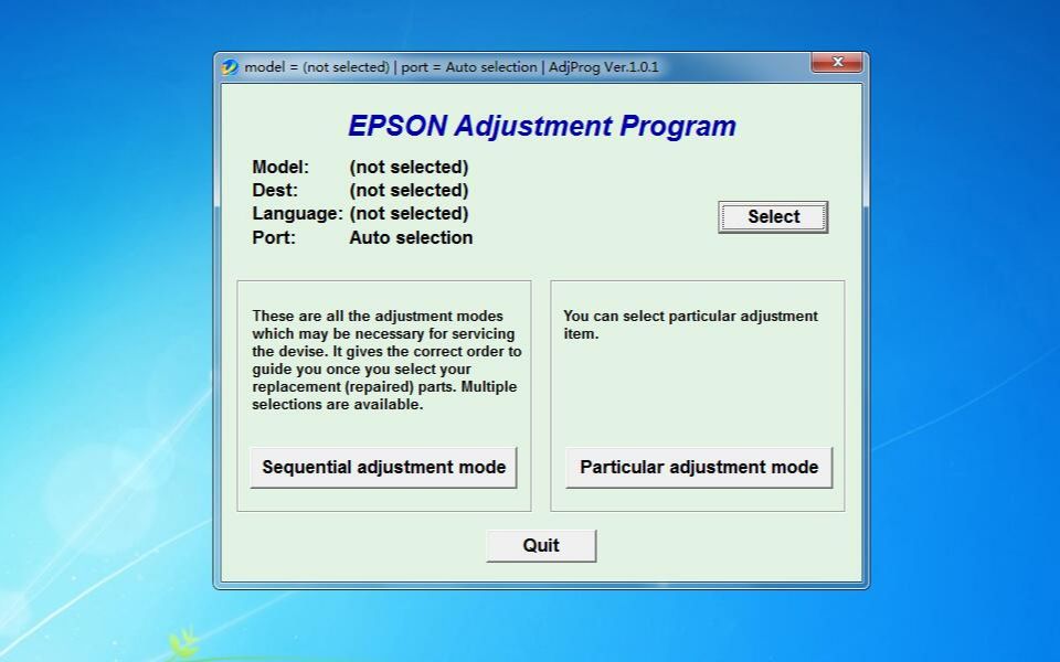 EPSON L1300 L1800 L405 L805 L8058 L18058打印机清零软件清零方法操作视频