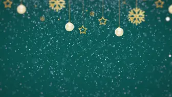 简洁卡通圣诞节节日祝福字幕宣传开场视频圣诞裸眼3D互动视频