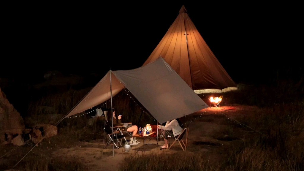 佳能1dx3,露营夜景直出.