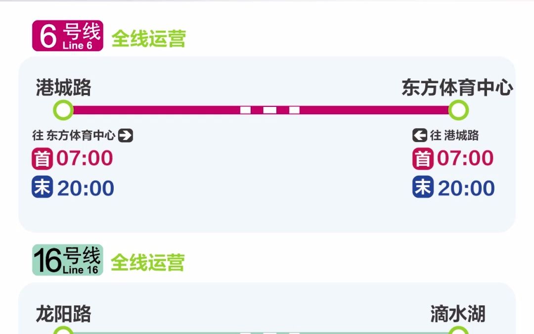 4月2日至4日,上海地铁6、16号线运营时间调整为7至20时,其他线路暂停运营哔哩哔哩bilibili