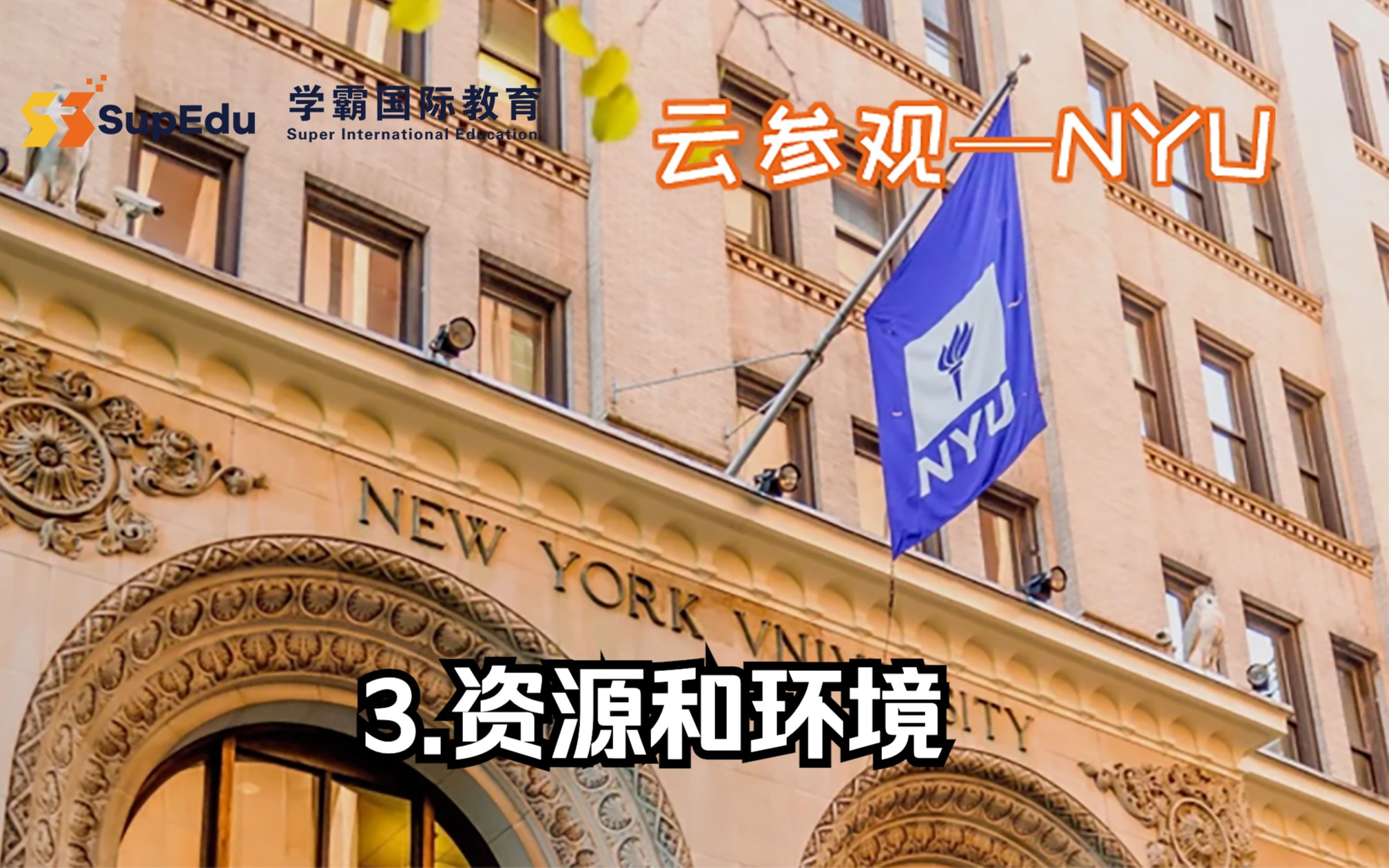 【3】NYU纽约大学New York University资源和环境哔哩哔哩bilibili