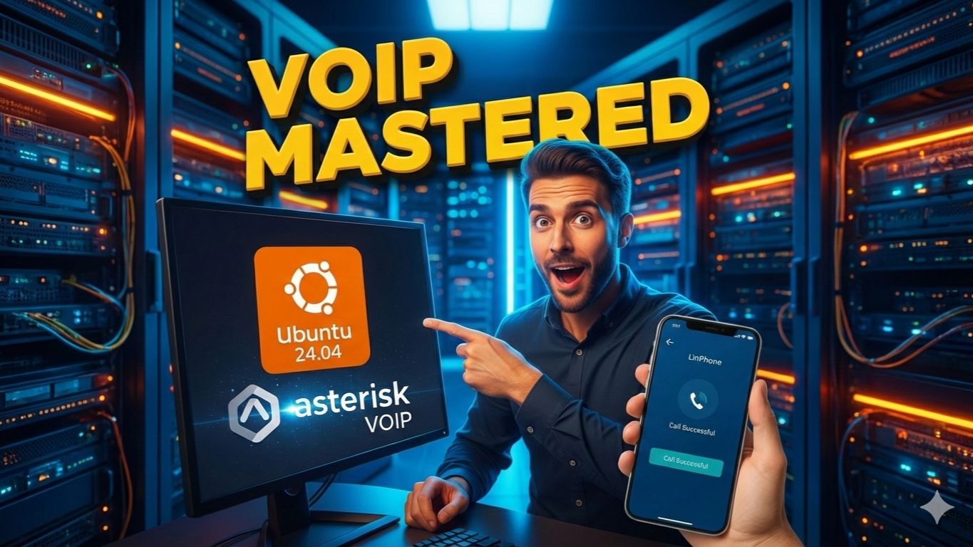 【保姆级】10分钟在 Ubuntu 24.04 搭建 Asterisk 服务器!LinPhone 测试一次成功!