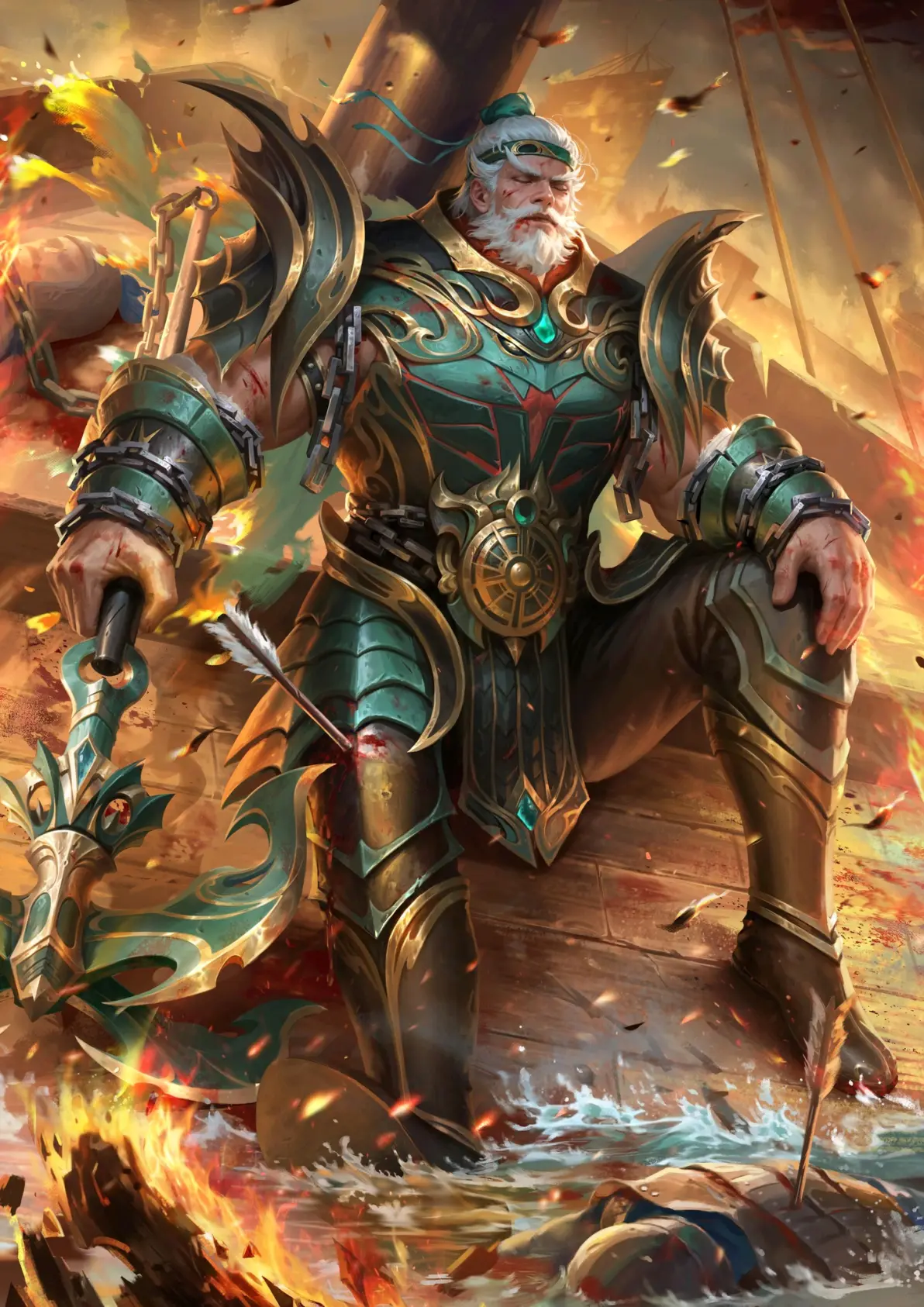 玄幻老将军图片暗黑武将来自游戏的帅气图片游戏里霸气的男性角色