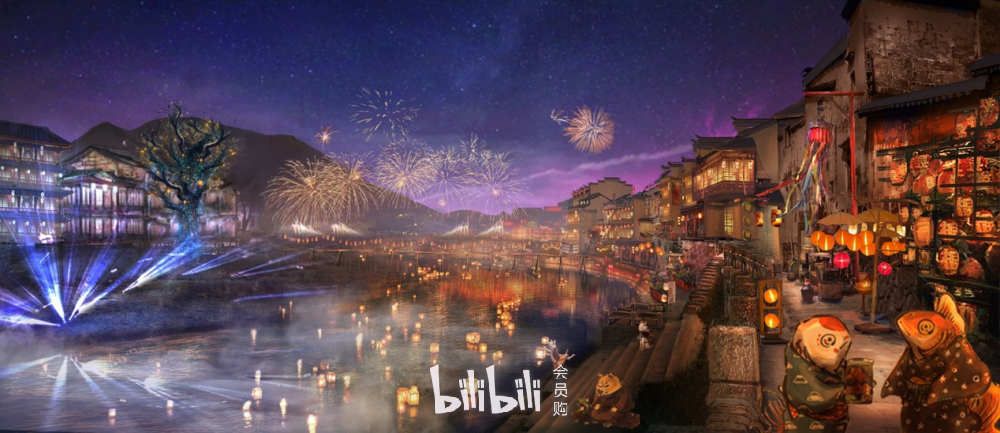 景区内月红大婚篇章效果图景区涂山城内街景效果图景区场景涂山剧院