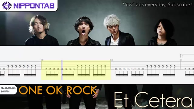 【Guitar TAB】〚One Ok Rock〛Et Cetera哔哩哔哩bilibili