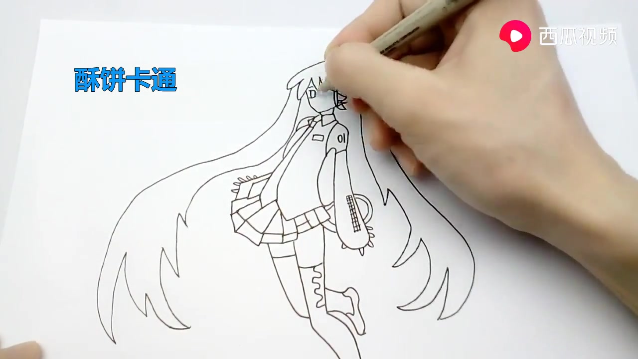 [图]如何绘画动漫人物——初音未来